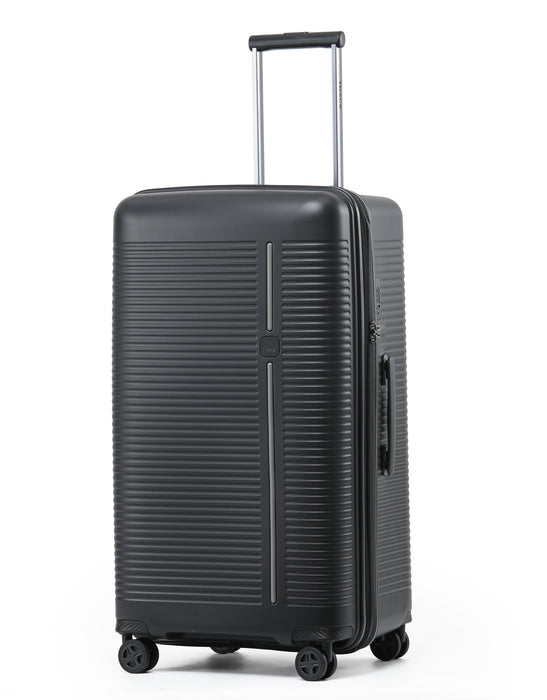 Tosca Imperial 2 Piece Trunk Luggage Set – Medium/Large - Black/Grey