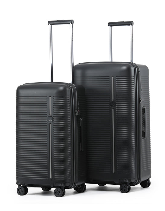 Tosca Imperial 2 Piece Trunk Luggage Set – Medium/Large - Black/Grey
