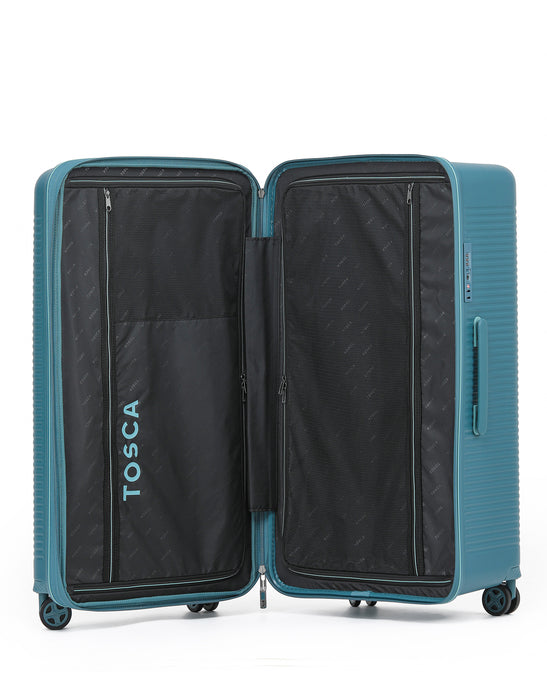 Tosca Imperial 2 Piece Trunk Luggage Set – Medium/Large - Blue/Aqua