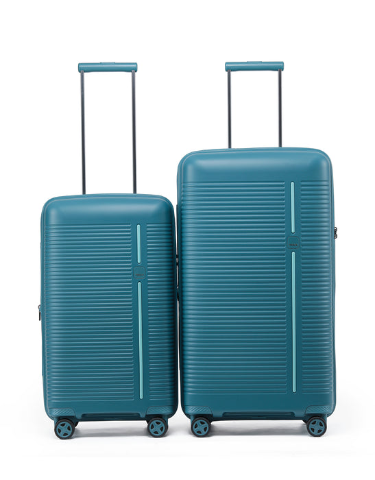Tosca Imperial 2 Piece Trunk Luggage Set – Medium/Large - Blue/Aqua