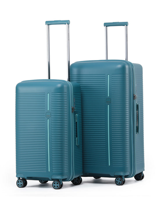 Tosca Imperial 2 Piece Trunk Luggage Set – Medium/Large - Blue/Aqua
