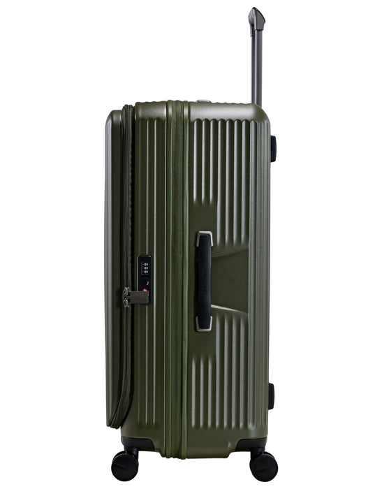Eminent Alfred 76cms Large Hard Suitcase - Olive Green