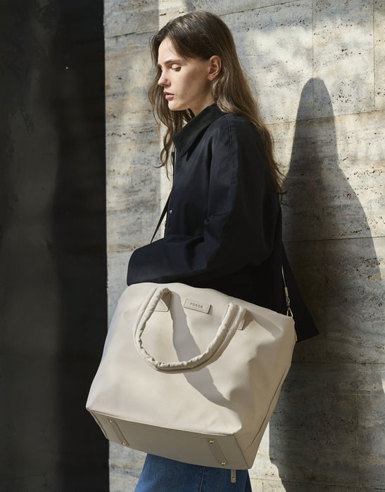 Metro Large Travel Tote Bag - Stone Nylon