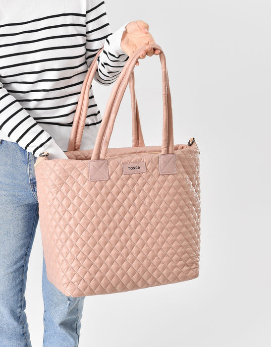 Metro Large Travel Tote Bag - Mauve