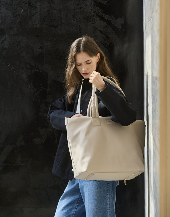 Metro Large Travel Tote Bag - Stone Nylon