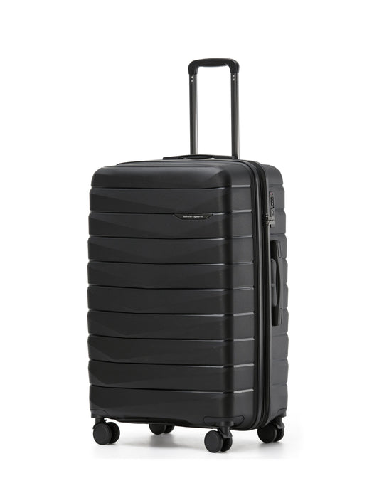 Aus Luggage Pilot Hard Suitcase 2 Piece Set - Black