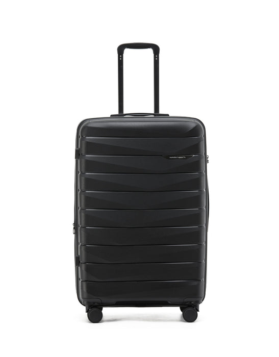 Aus Luggage Pilot Hard Suitcase 2 Piece Set - Black