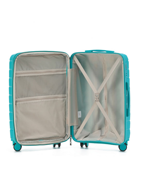Aus Luggage Pilot Hard Suitcase 2 Piece Set - Teal