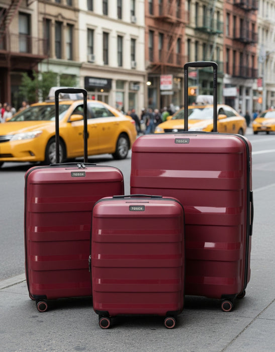 Comet 78cm Large Hard Suitcase - Rumba Red